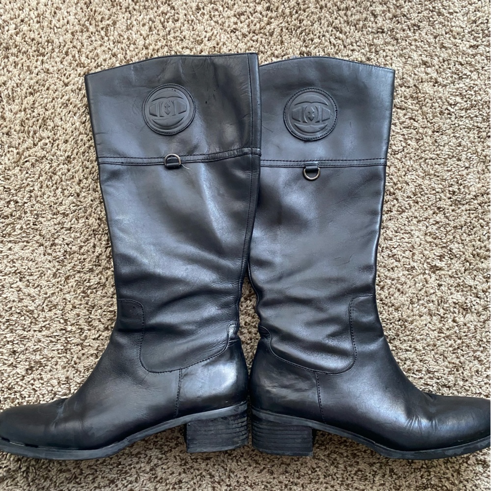 Tall wide calf boots